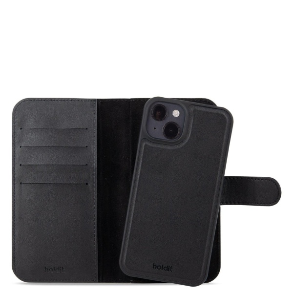 HOLDIT Wallet Case Magnet Plus Wallet etui til iPhone 15 Black