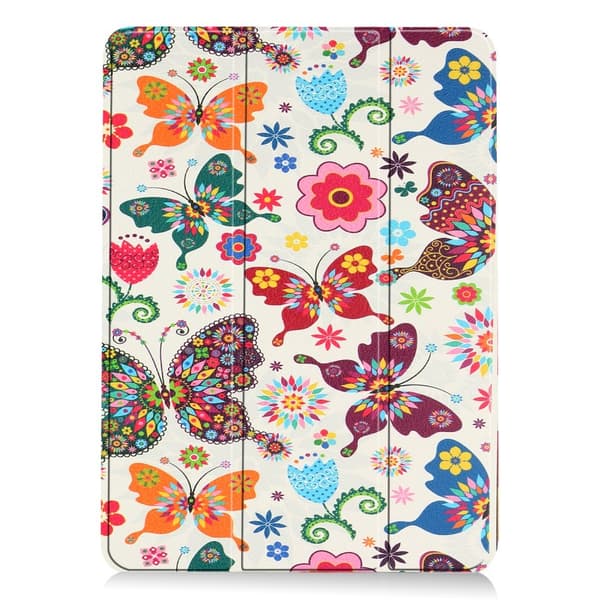 Til iPad Air 11 (2024) Etui Tre - fold Stativ Tablet Cover - Butterflies Multicolor