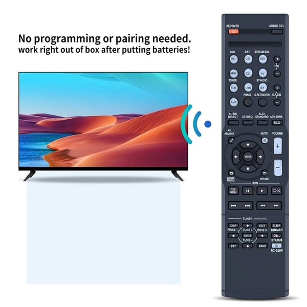 Fjernkontroll Utskiftning for RC-929R for Pioneer AV-receiver Black