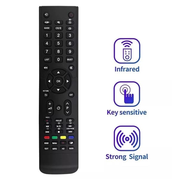 Fjernkontrollerstatning for CT-8513 For Toshiba TV Black