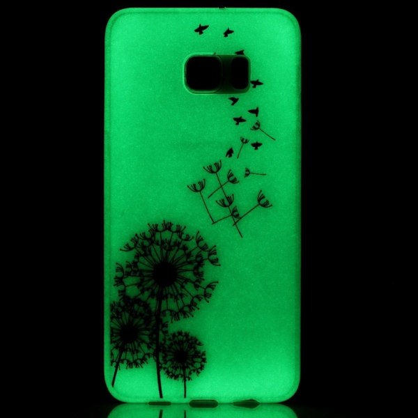 Samsung Galaxy S7 Edge Cover Hehku pimeässä - Fly Dandelion Purple