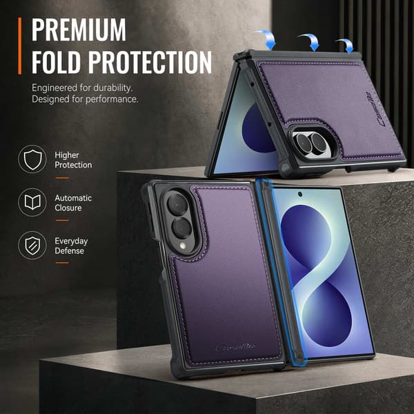 CASEME Magnetisk telefondeksel til Samsung Galaxy Z Fold8 Purple
