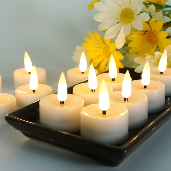12 st LED - ljusbatteri Elektroniskt ljus - Gult ljus Gul