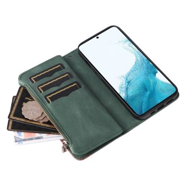 KT Multifunktion Series-5 Til Samsung Galaxy S23 Telefontaske Gr Green