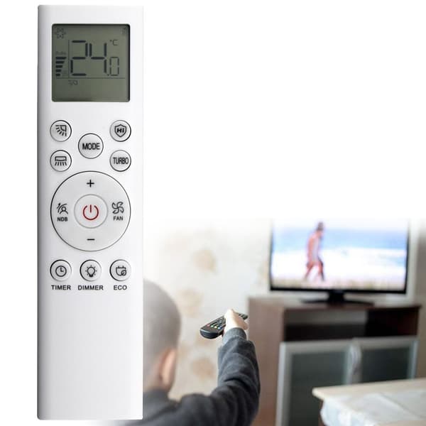 Fjärrkontroll Ersättning för RCH-RSY2-0 för Hisense Air Conditioner Vit