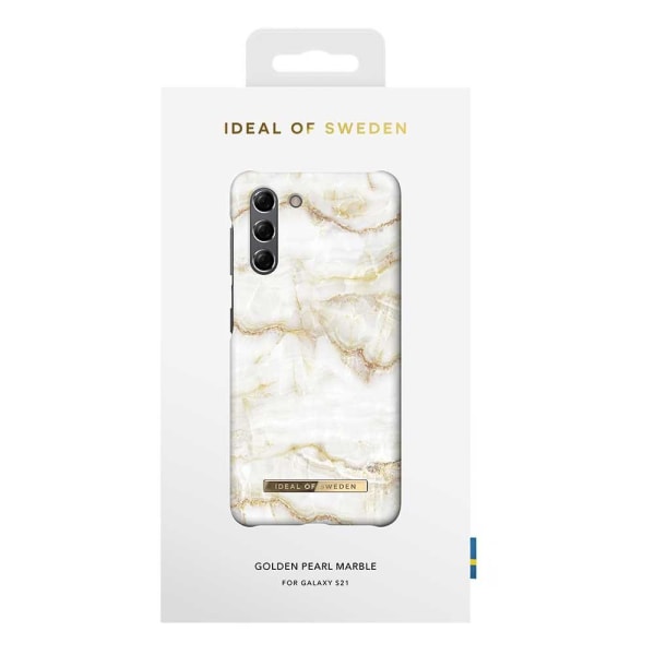 iDeal Of Sweden Samsung Galaxy S22+ case - Golden Pearl Marble Gold