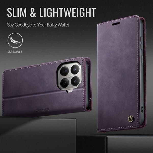 CASEME Till Xiaomi 17T Plånboksfodral Lila