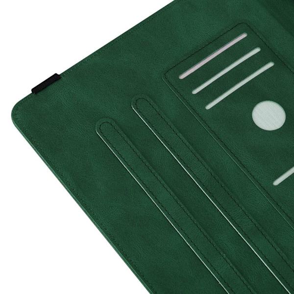 Til iPad 10.9 (2022) Tabletetui Cover Buterfly Imprinting - Grøn Green