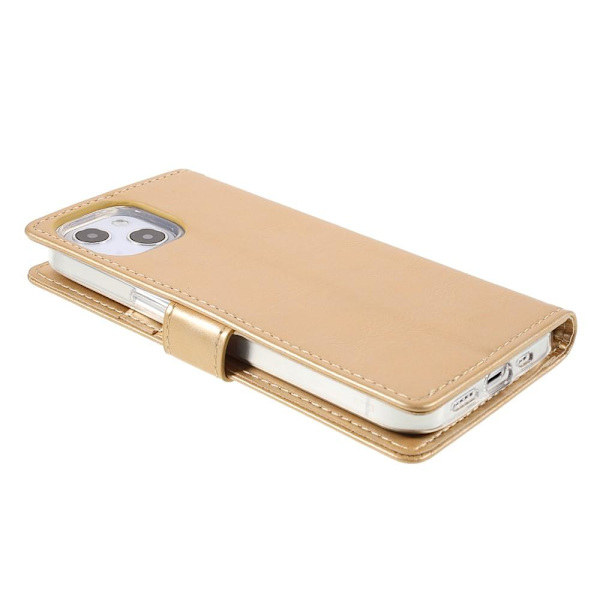 MERCURY GOOSPERY Blue Moon Lommebokveske iPhone 13 Mini - Gull Gold