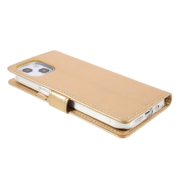 MERCURY GOOSPERY Blue Moon Wallet Case iPhone 13 Mini - Guld Gold