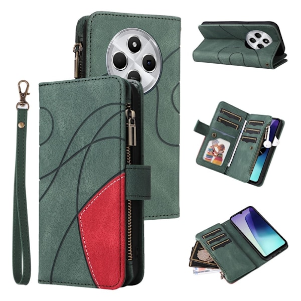 KT Wallet Case til Xiaomi Redmi 14C Green