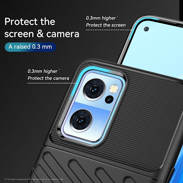 Tjockt TPU skal OnePlus Nord CE 2 5G - Svart Svart