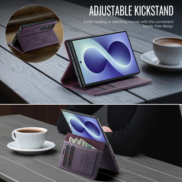 CASEME Telefonplånboksfodral till Samsung Galaxy Z Fold8 Lila