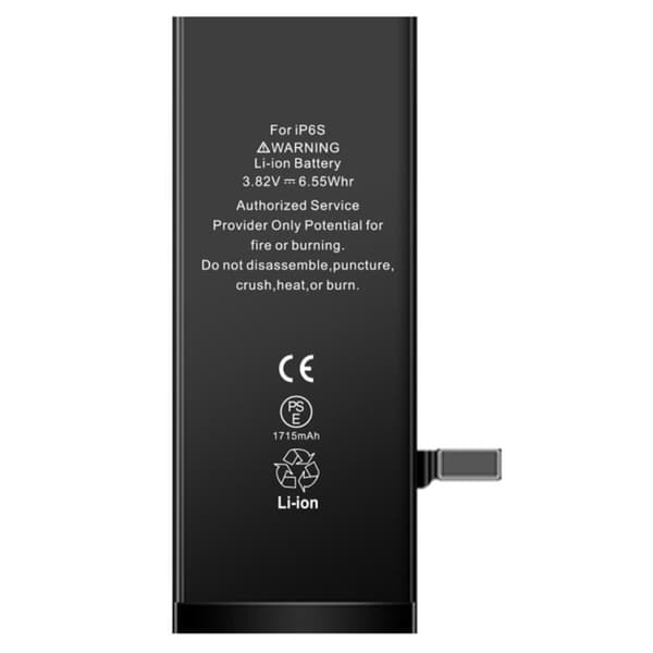 iPhone 6s 3.82V 1715mAh Batteri Black