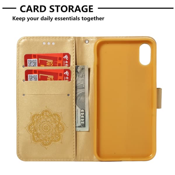iPhone XS Max Lommebok - cover - Drømmefanger - Gul