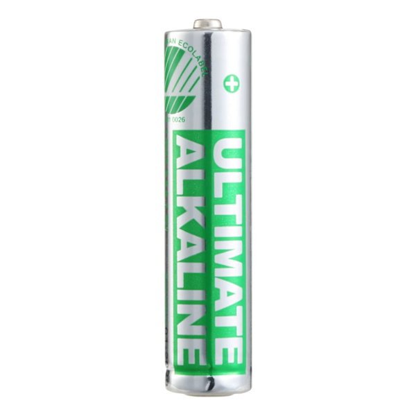 Ultimate Alkaline AAA batteri Svanenmärkt 1.5V 100 - pack Grön