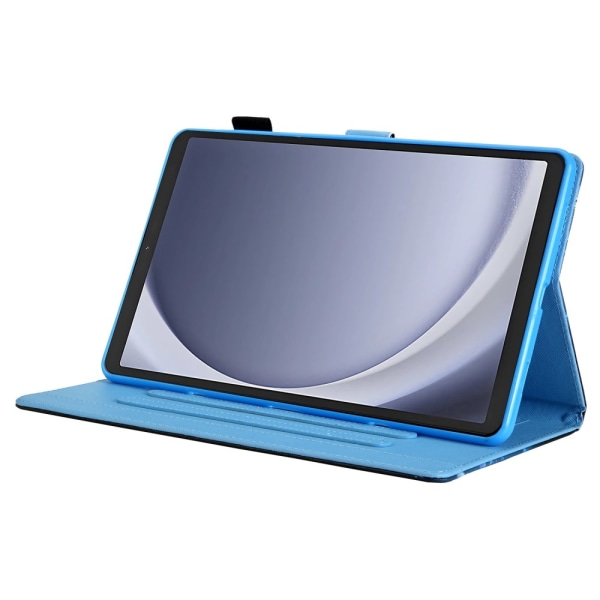Flip-etui for Samsung Galaxy Tab A9 med PU-lær og mønster Multicolor