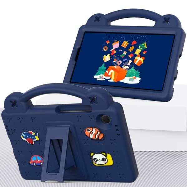 Samsung Galaxy Tab A9 støtsikker EVA skum stativ skall Dark blue