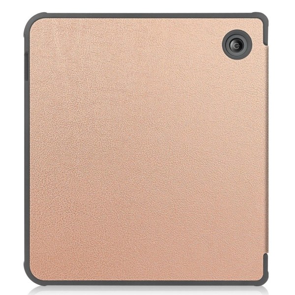 Kobo Libra Colour Kotelo PU Nahka + TPU E - Reader Suoja Pink gold
