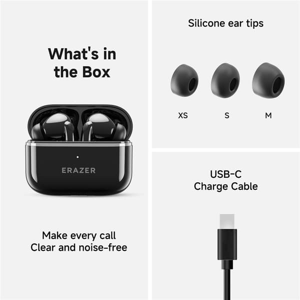 LENOVO ERAZER XT89PRO In - Ear Wireless Earbuds Bluetooth hörlurar - Svart Svart