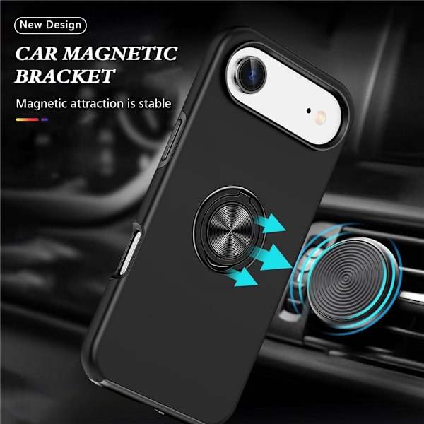 For iPhone Air Hybrid-deksel med Fingerring Black
