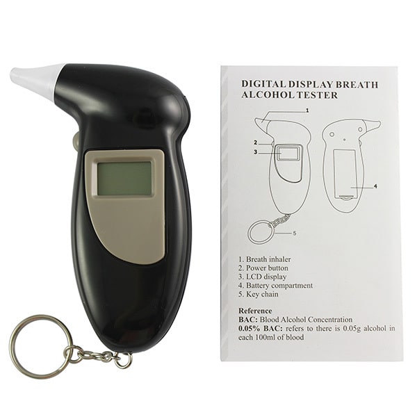 Alkometer Alkoholtestare Alkoholanalysator Black