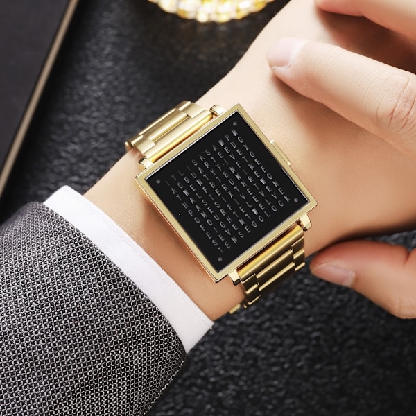 SKMEI Elektronisk Armbandsklocka Digital Klocka Datum Armbandsur - Svart Läder Svart