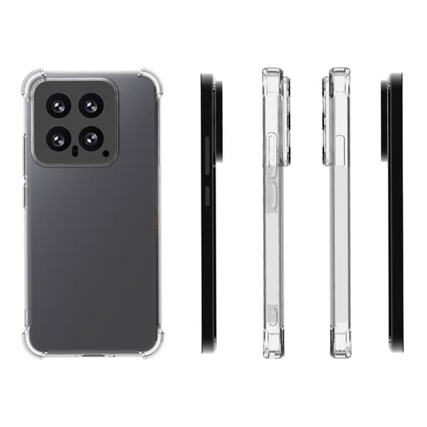 Til Xiaomi 14 Deksel TPU Bakdeksel Transparent
