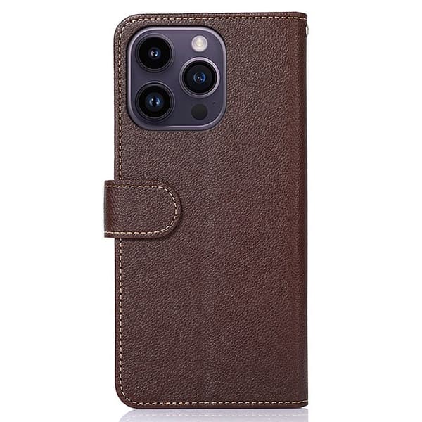 KHAZNEH telefoncover til iPhone 15 Pro - brun/blå Brown