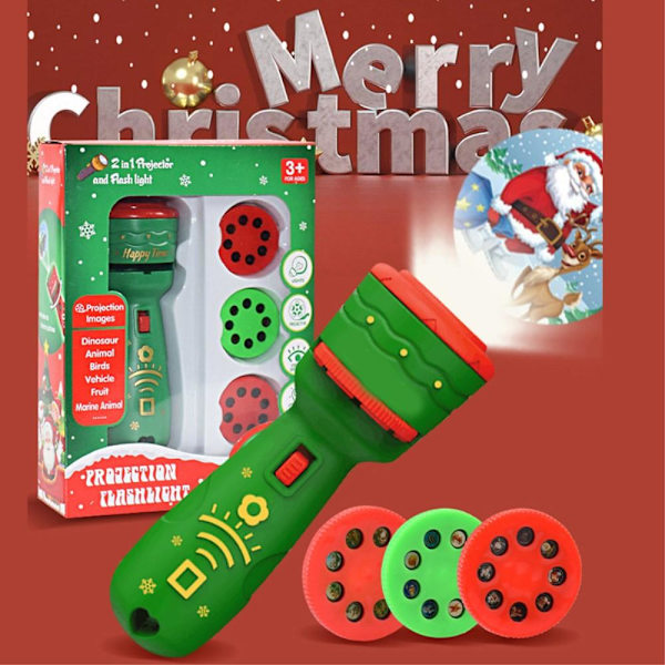 Christmas Star Projection Light Night Light Flashlight - Red Red