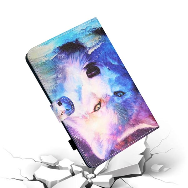 iPadille 10.2 (2021)/(2020)/(2019) Tabletin suojakotelo - Wolf Multicolor