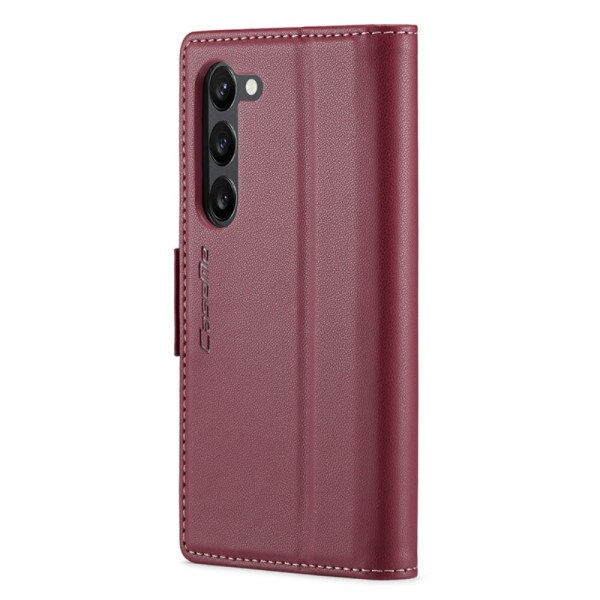 CASEME Retro Lompakkokotelo Samsung Galaxy S24 Red