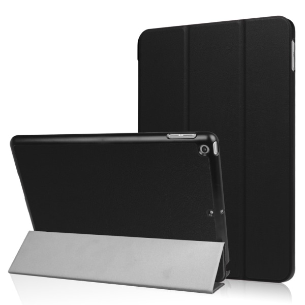 Til iPad 9,7-tommer (2017) Trifoldet Stand Tablet-etui - Sort Black