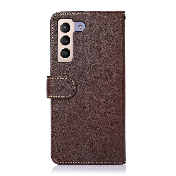 Samsung Galaxy S22+ RFID-blokering KHAZNEH telefoncover - brun/blå Brown