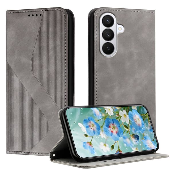 Till Samsung Galaxy S26+ Plånboksfodral grå