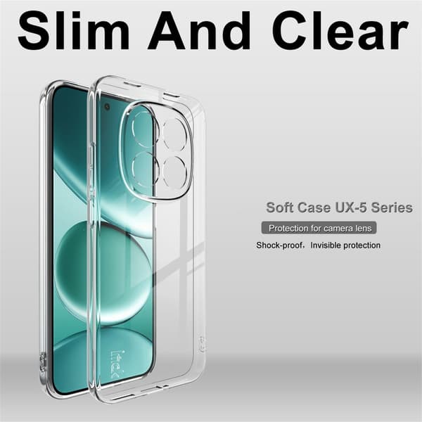 IMAK Mobildeksel for Xiaomi Redmi Note 15 Pro 5G (Global) Transparent