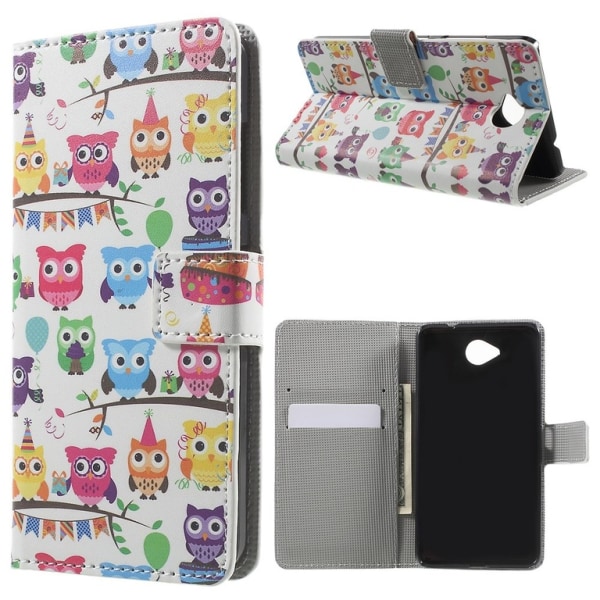 Microsoft Lumia 650 Plånboksfodral - Various Owls Black