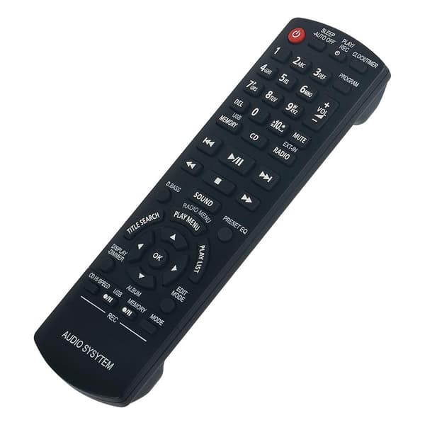 Fjern kontroll utskiftning for N2QAYB000637 for Panasonic Audio Player Black