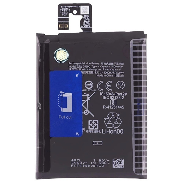 Batteri for Google Pixel 9a 3.85V 5000mAh Li-Polymer G526Q Black