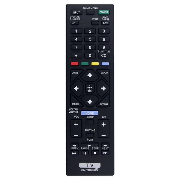 Fjärrkontroll Ersättning för RM-YD093 För Sony TV Svart