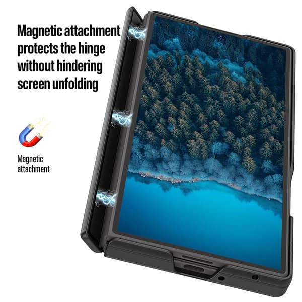 Til Samsung Galaxy Z Fold8 Ultra Magnetisk Mobilcover Black