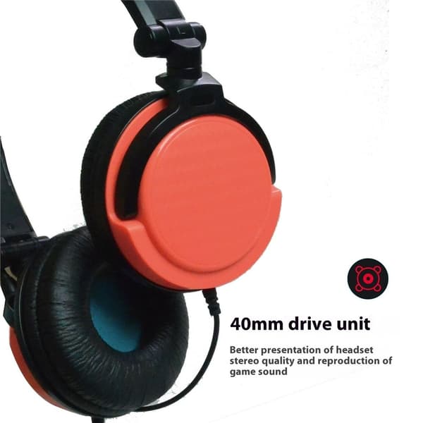 For PS5 Nintendo Switch OLED XBOX PC Gaming Headset Kablede Hodetelefoner med Mikrofon Black