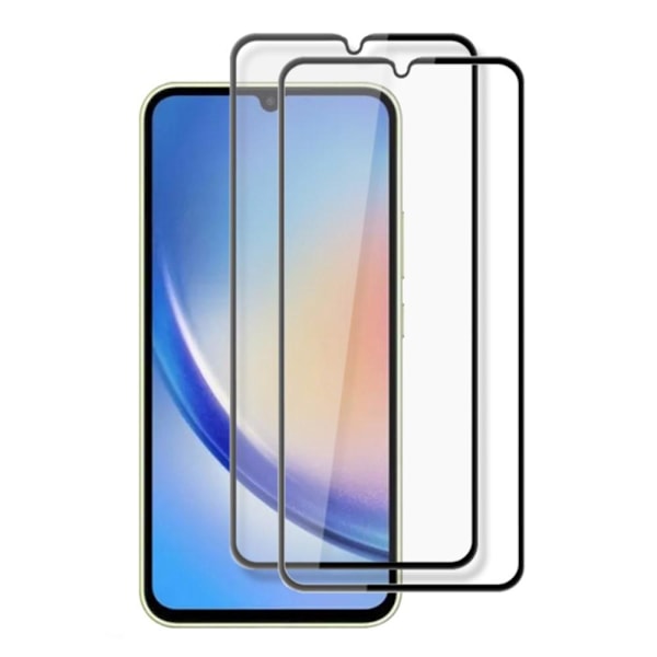 Samsung Galaxy A34 5G Amorus hærdet glas Fuld skærm 2 stk Transparent