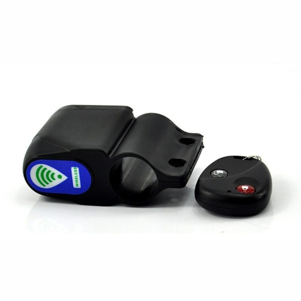 Tyverisikring 105db Alarm Fjernkontroll Sykkel Sykkelalarm Sirene Black