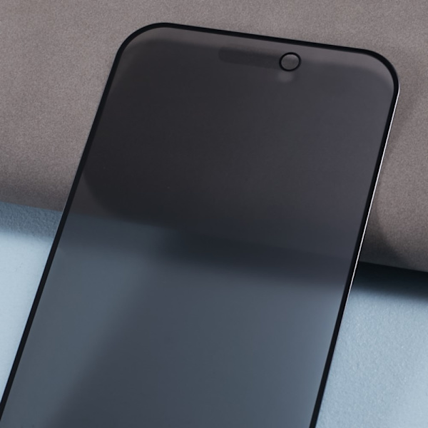 för iPhone 15 Pro Härdat glas 180-graders anti-spion Privacy 2st Transparent