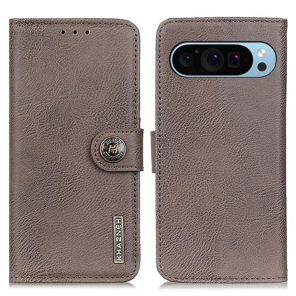 KHAZNEH tegnebogstaske til Google Pixel 10 Pro / 10 / 9 Pro / 9 Beige