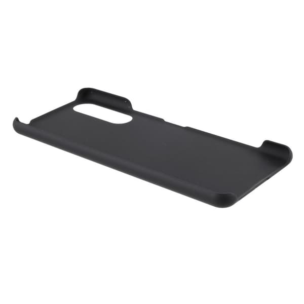 Rubberized Hard Plastic Kansi - Sony Xperia 5 II - Musta Black