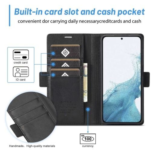 LC.IMEEKE Wallet Case Fodral till Samsung Galaxy S23 - Svart Svart