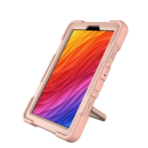 Til Samsung Galaxy Tab A11 Etui PC+Silikone Tablet Cover Pink Multicolor