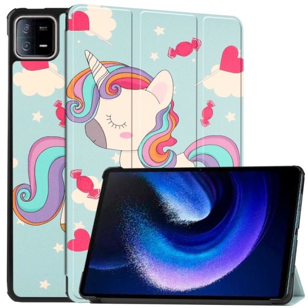 Xiaomi Pad 6 Stativ Slim Fit Deksel - Unicorn Multicolor